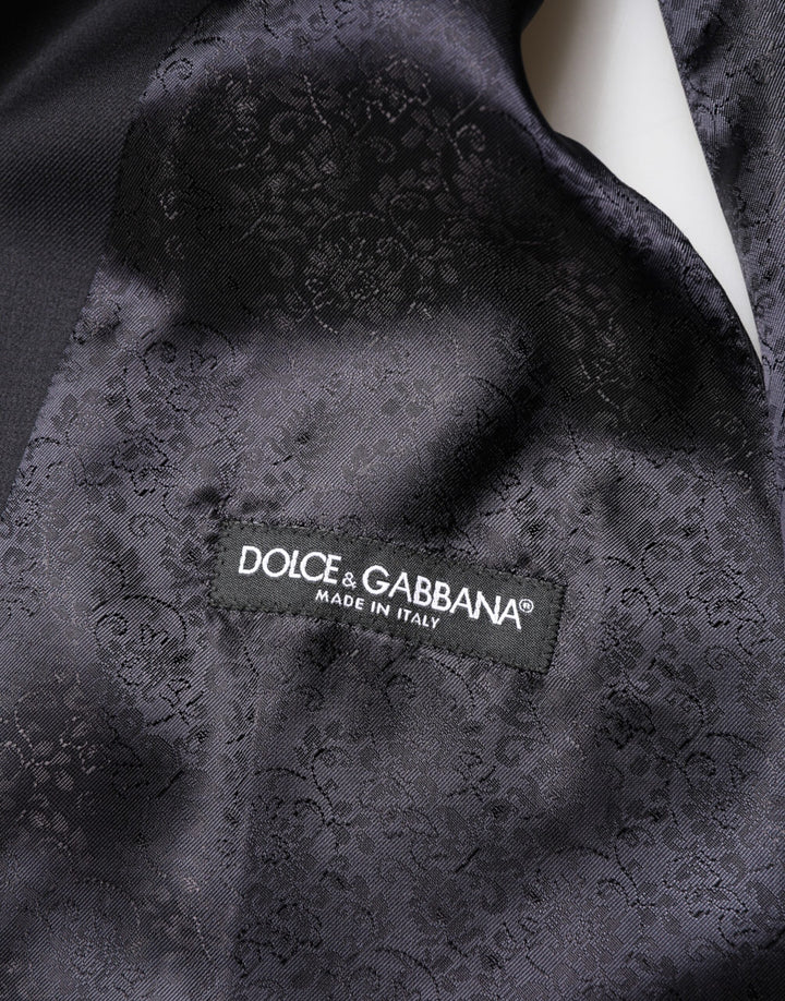 Dolce & Gabbana Black Wool Single Breasted 3 Piece Men Suit by Dolce & Gabbana outlet now on sale