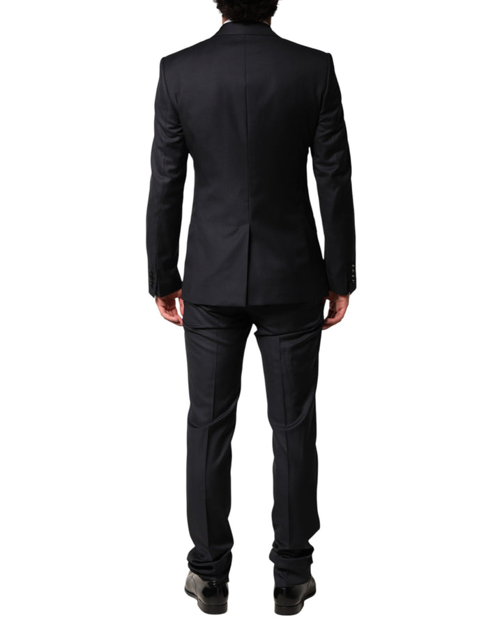 Dolce & Gabbana Black Wool Single Breasted 3 Piece Men Suit by Dolce & Gabbana outlet now on sale