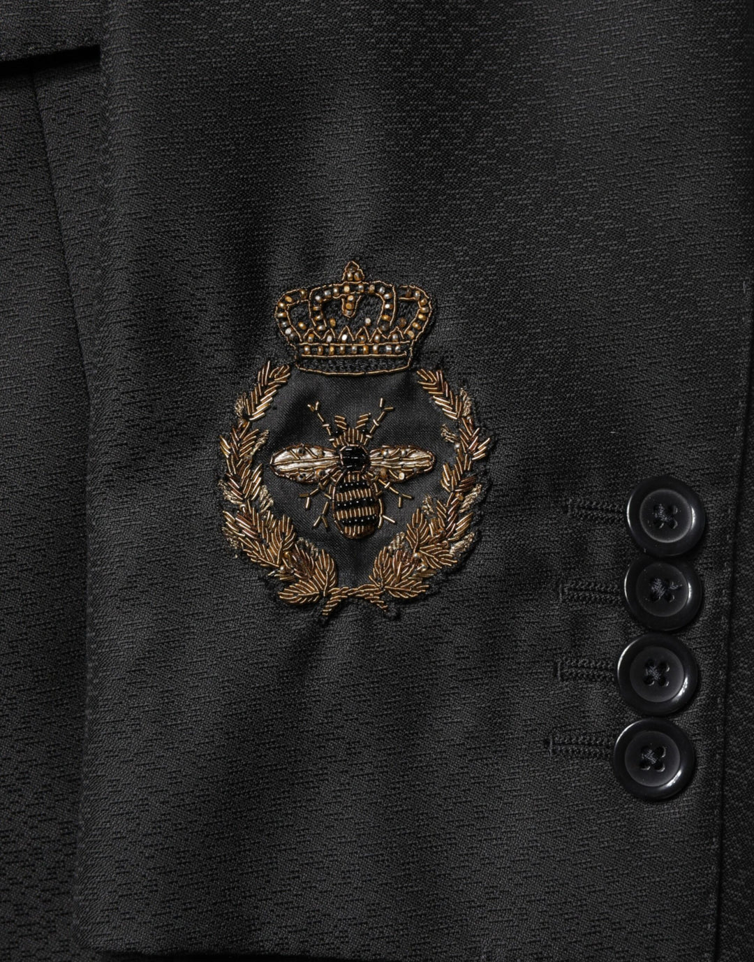 Dolce & Gabbana Black Embellished Single Breasted 2 Pc Suit by Dolce & Gabbana outlet now on sale