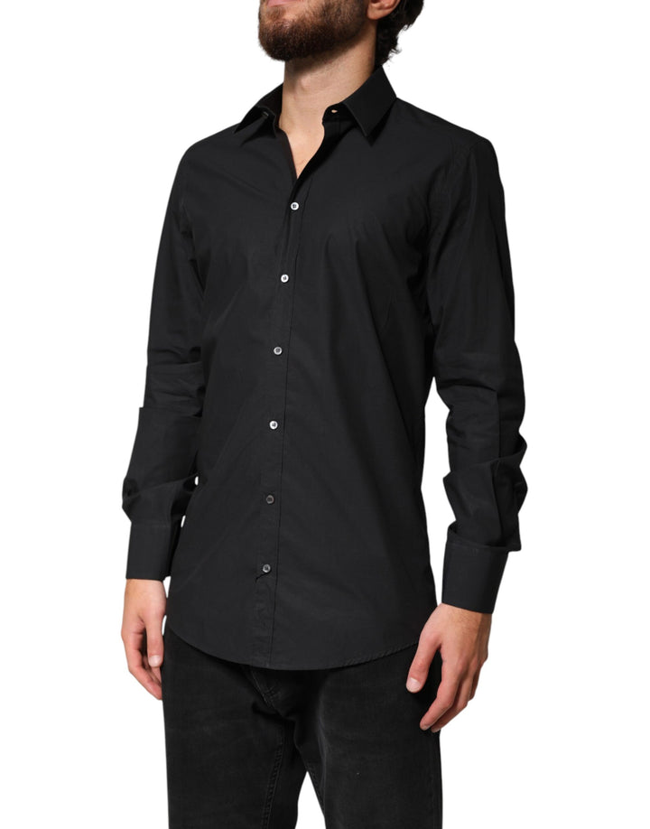 Dolce &amp; Gabbana Black GOLD Cotton Men Dress Formal Shirt by Dolce &amp; Gabbana outlet now on sale