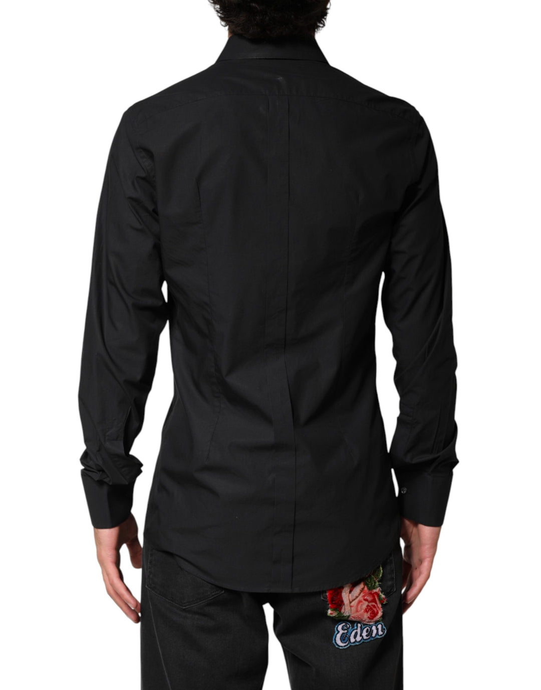 Dolce &amp; Gabbana Black GOLD Cotton Men Dress Formal Shirt by Dolce &amp; Gabbana outlet now on sale