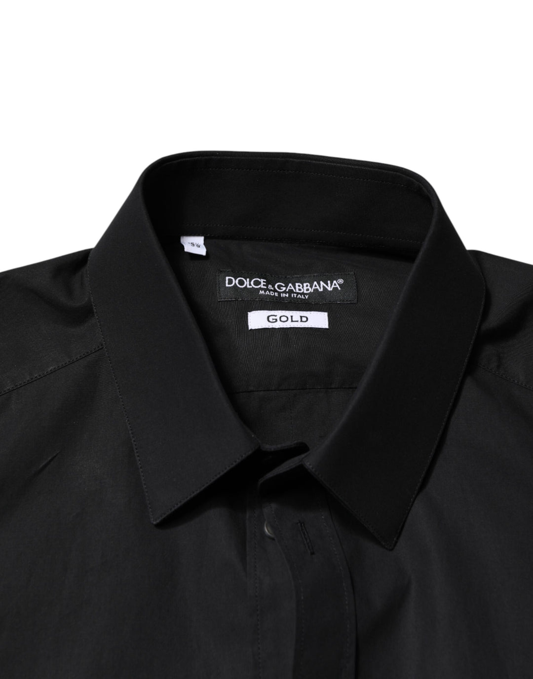 Dolce &amp; Gabbana Black GOLD Cotton Men Dress Formal Shirt by Dolce &amp; Gabbana outlet now on sale