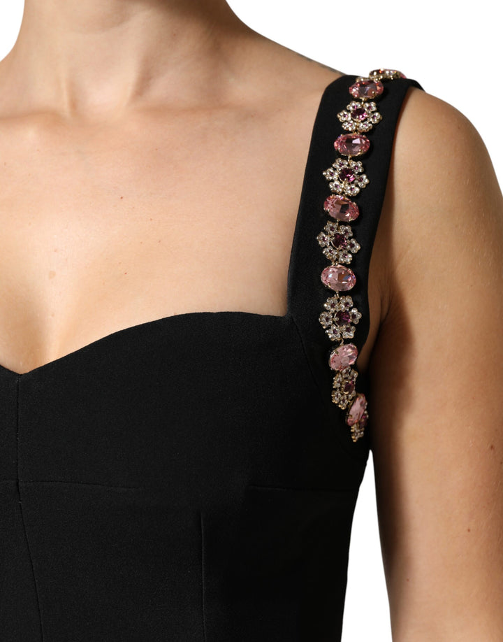 Dolce &amp; Gabbana Black Embellished Sheath MermaidGown Dress by Dolce &amp; Gabbana outlet now on sale