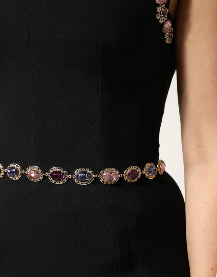 Dolce &amp; Gabbana Black Embellished Sheath MermaidGown Dress by Dolce &amp; Gabbana outlet now on sale