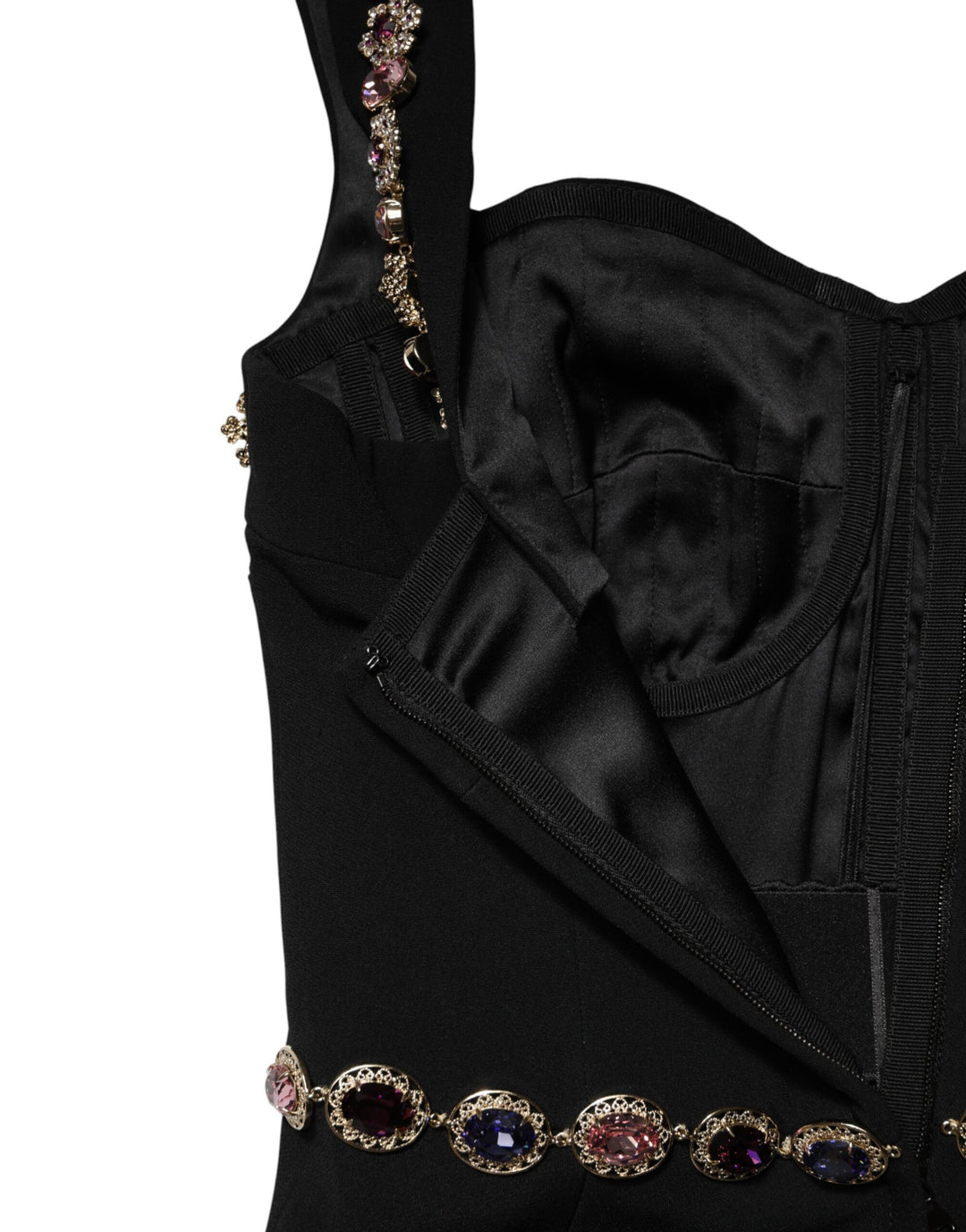 Dolce &amp; Gabbana Black Embellished Sheath MermaidGown Dress by Dolce &amp; Gabbana outlet now on sale