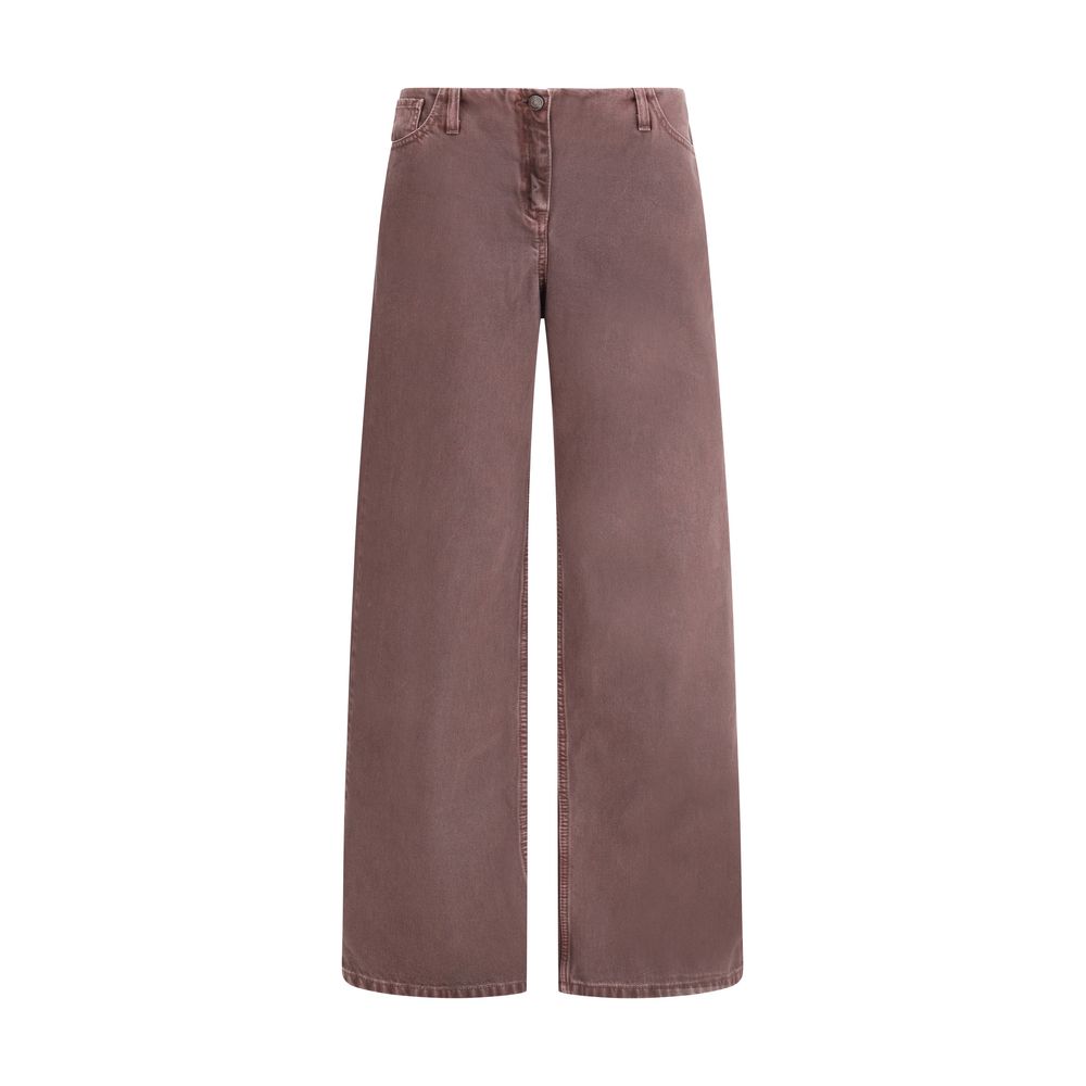 Magda Butrym Brown Cotton Relaxed Fit Jeans by Magda Butrym outlet now on sale