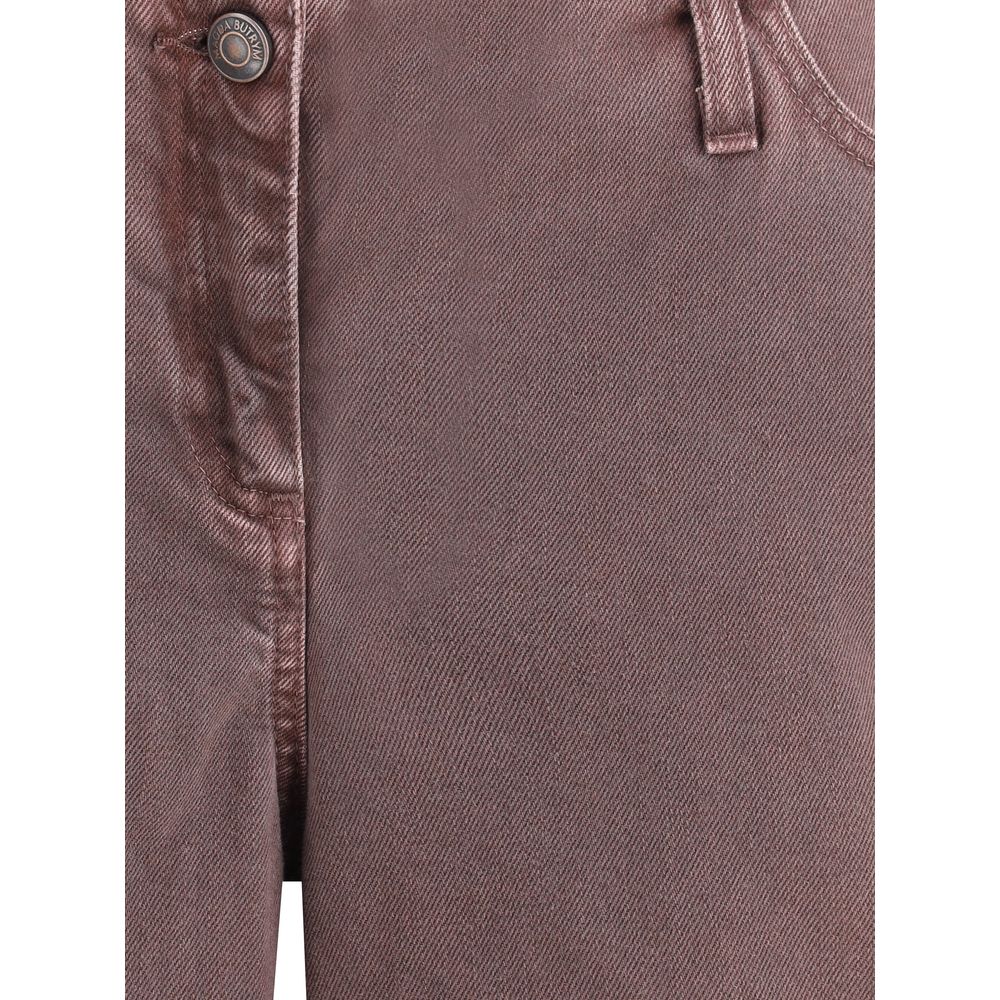 Magda Butrym Brown Cotton Relaxed Fit Jeans by Magda Butrym outlet now on sale