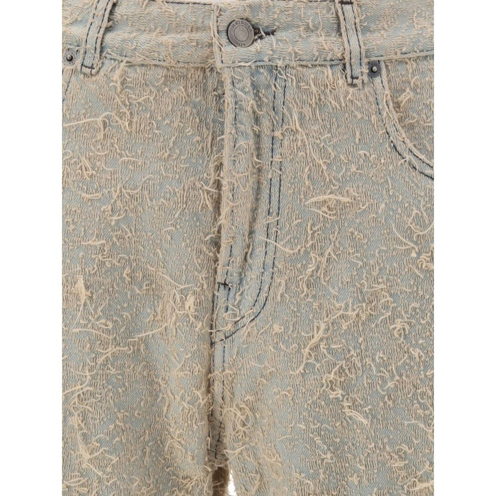 Haikure Light Blue Cotton Straight-Leg Jeans by Haikure outlet now on sale