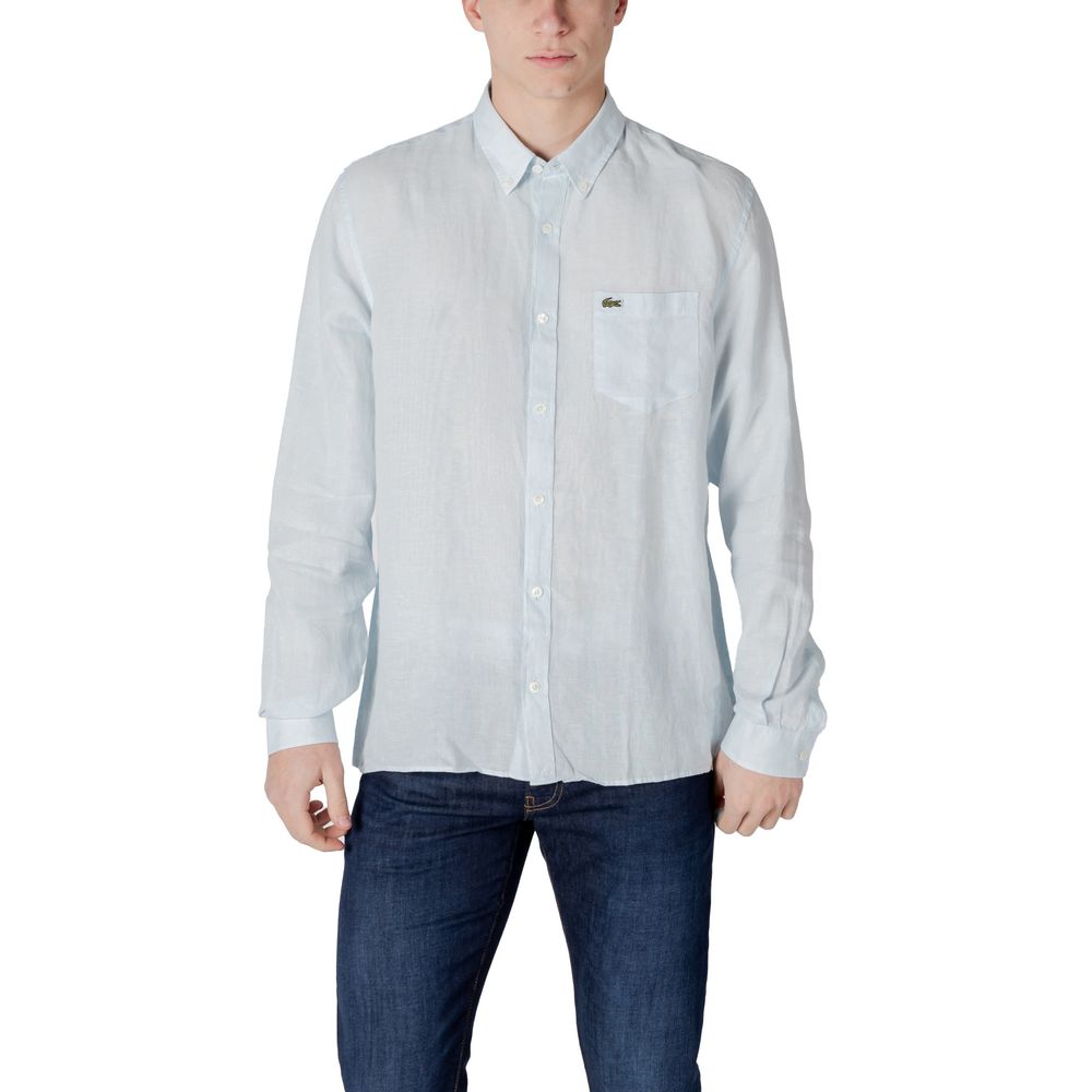 Lacoste Blue Linen Shirt by Lacoste outlet now on sale