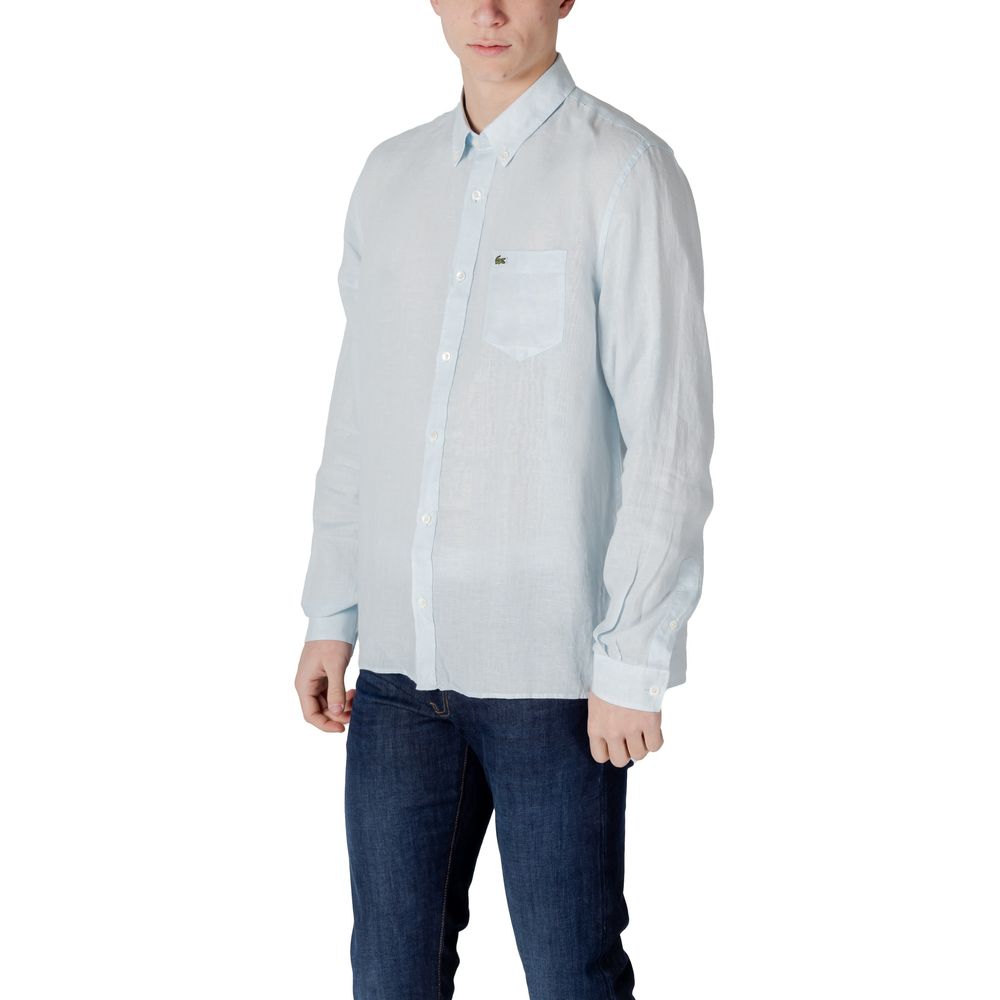 Lacoste Blue Linen Shirt by Lacoste outlet now on sale
