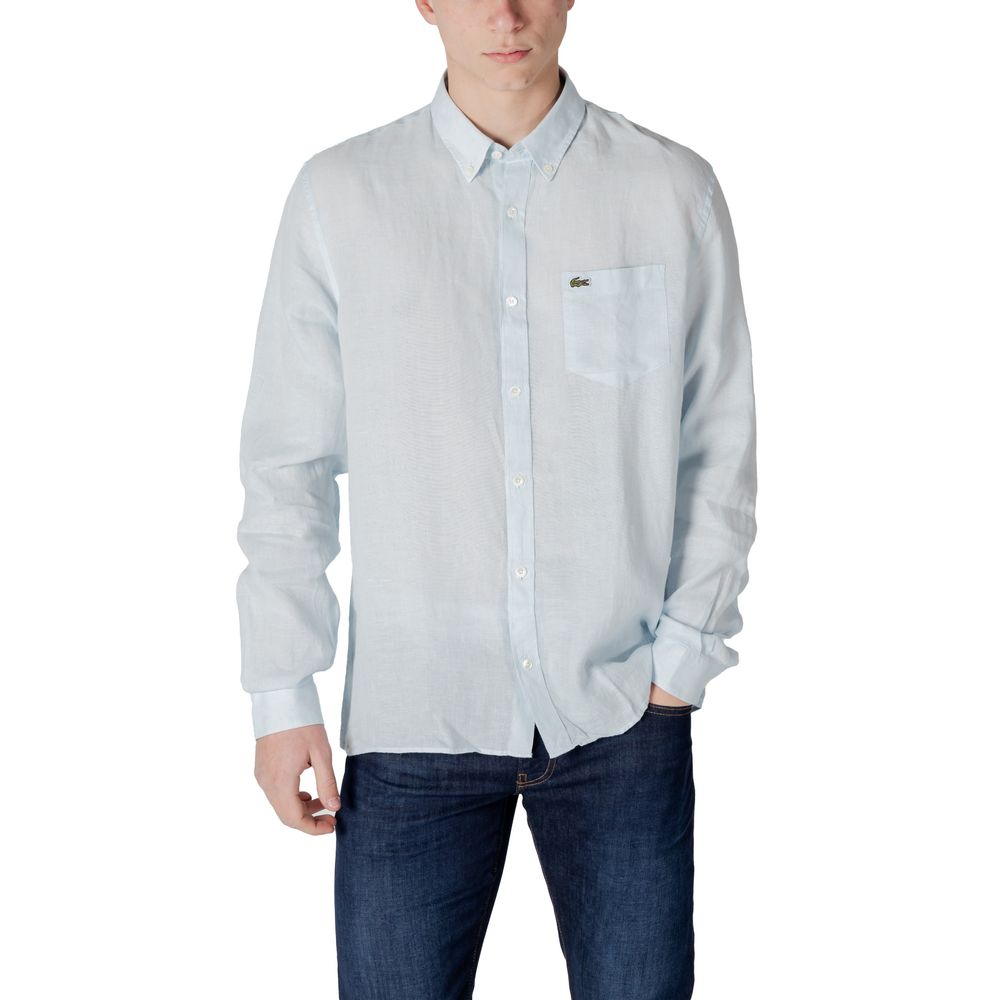 Lacoste Blue Linen Shirt by Lacoste outlet now on sale