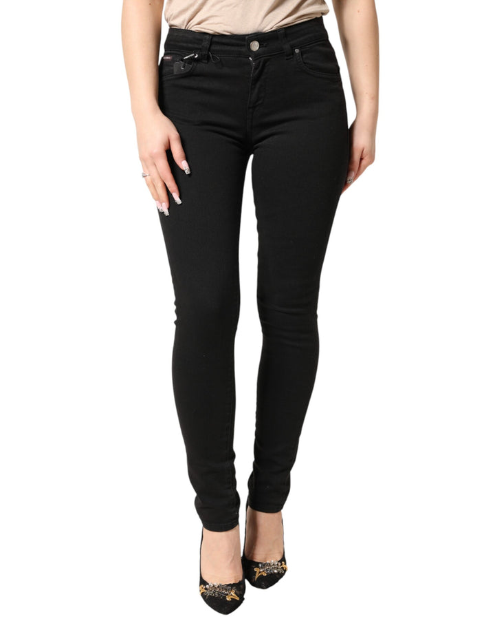 Dolce & Gabbana Black Cotton Stretch Skinny Denim Jeans
