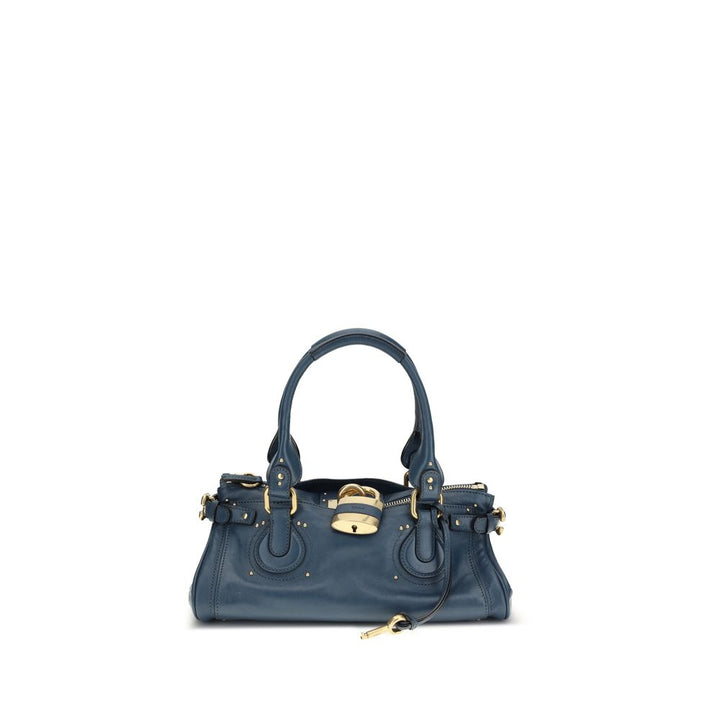 Chloé Blue Calf Leather Bos Taurus Shoulder Bag by Chloé outlet now on sale