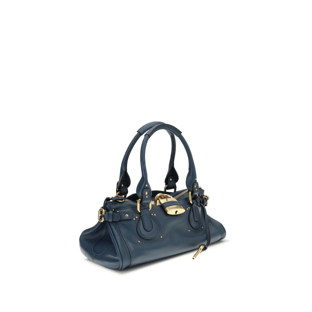 Chloé Blue Calf Leather Bos Taurus Shoulder Bag by Chloé outlet now on sale