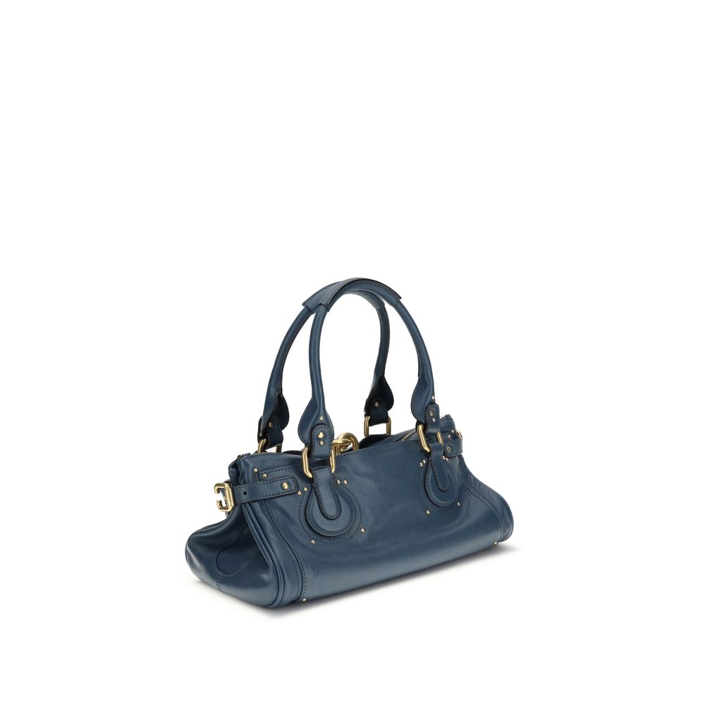 Chloé Blue Calf Leather Bos Taurus Shoulder Bag by Chloé outlet now on sale