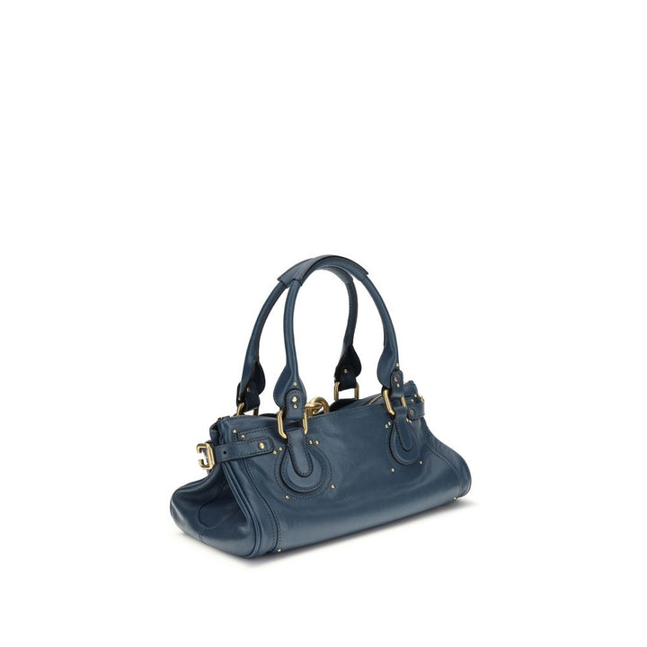Chloé Blue Calf Leather Bos Taurus Shoulder Bag by Chloé outlet now on sale
