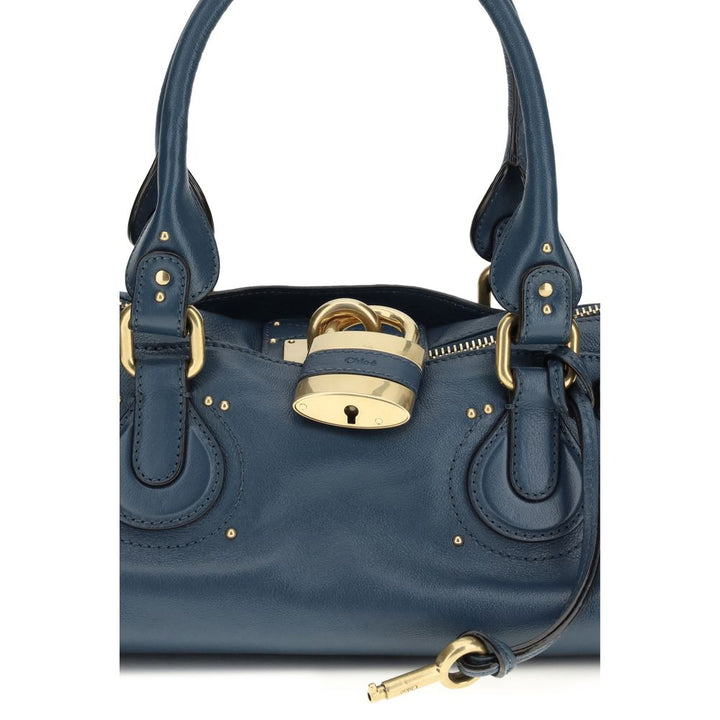 Chloé Blue Calf Leather Bos Taurus Shoulder Bag by Chloé outlet now on sale