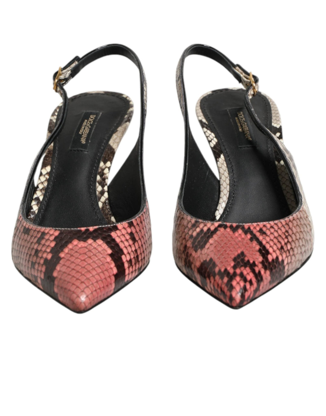 Dolce &amp; Gabbana Sample Sale Dolce &amp; Gabbana Multicolor Leather Heels Slingback Shoes - | Designer outlet