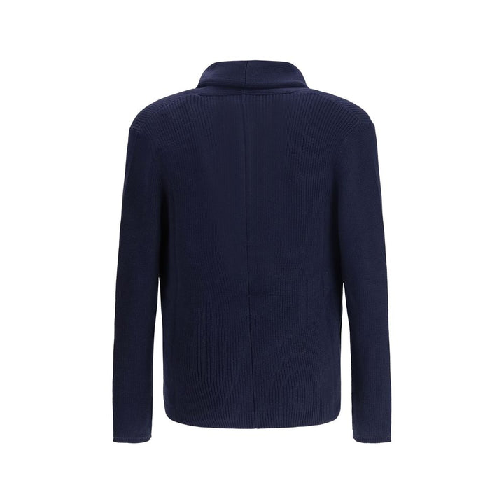 Brunello Cucinelli Blue Cotton Cardigan by Brunello Cucinelli outlet now on sale