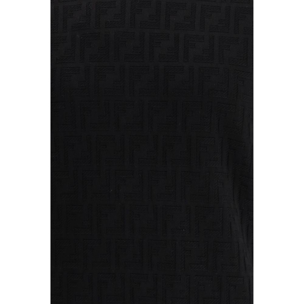 Fendi Black Cotton T-Shirt by Fendi outlet now on sale