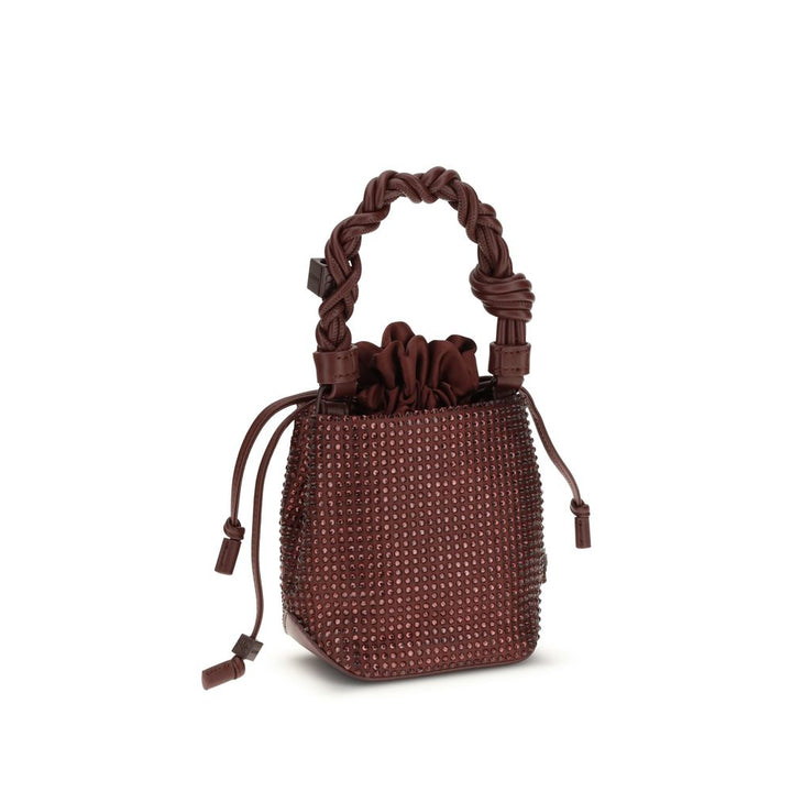 Ganni Bordeaux Recycled Polyester Handbag