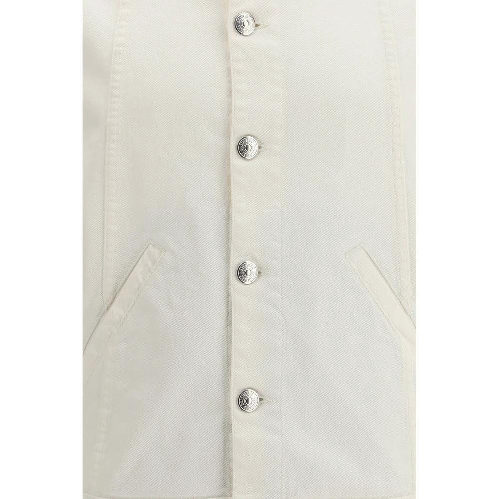 Brunello Cucinelli Sample Sale Brunello Cucinelli White Cotton Denim Jacket - | Designer outlet