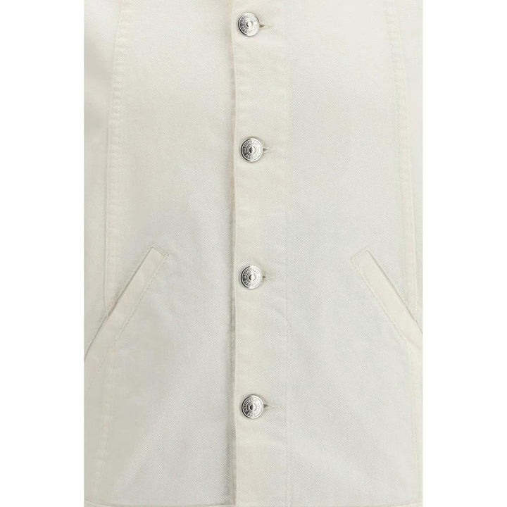 Brunello Cucinelli Sample Sale Brunello Cucinelli White Cotton Denim Jacket - | Designer outlet