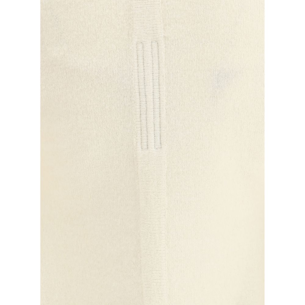 Rick Owens Cream Fleece Wool Cardigan by Rick Owens outlet now on sale