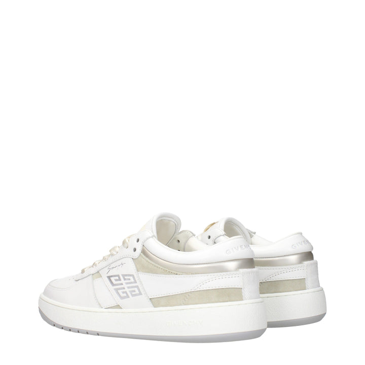 Givenchy White Leather Low Top Sneakers