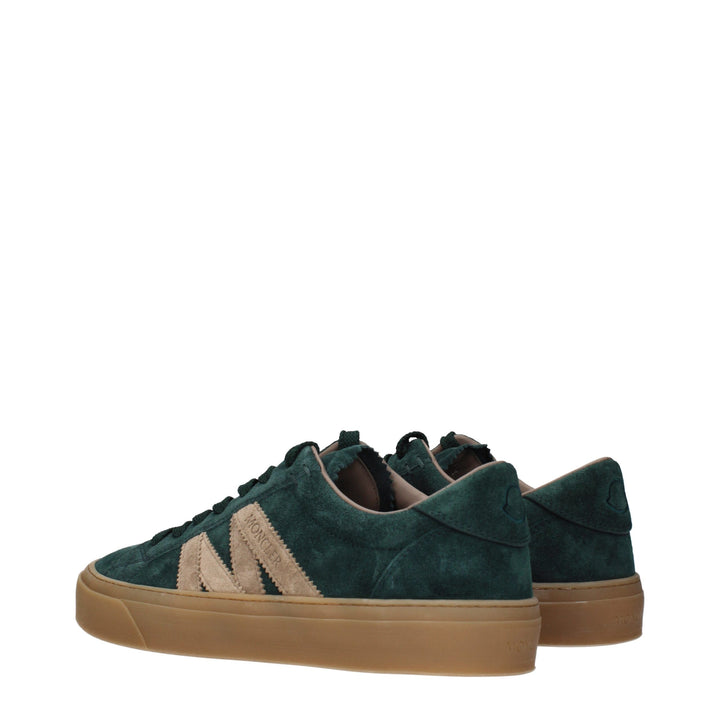 Moncler Green Leather Sneakers