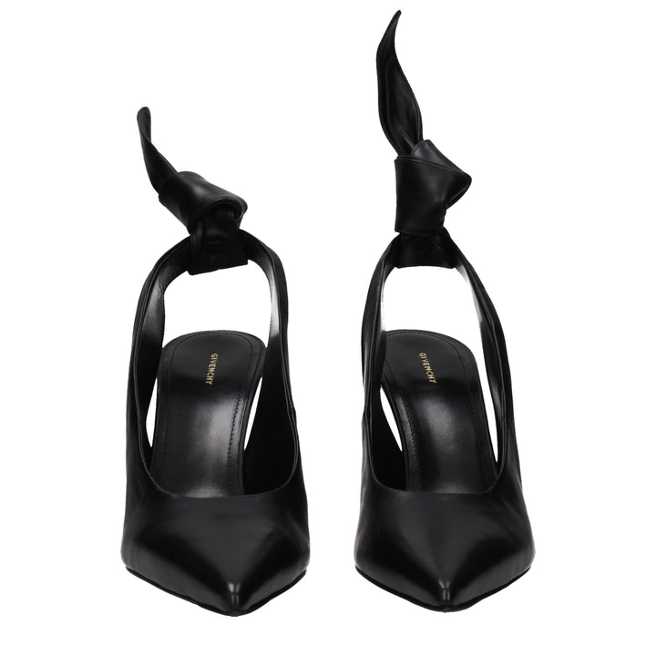 Givenchy Black Leather High Heel Pumps