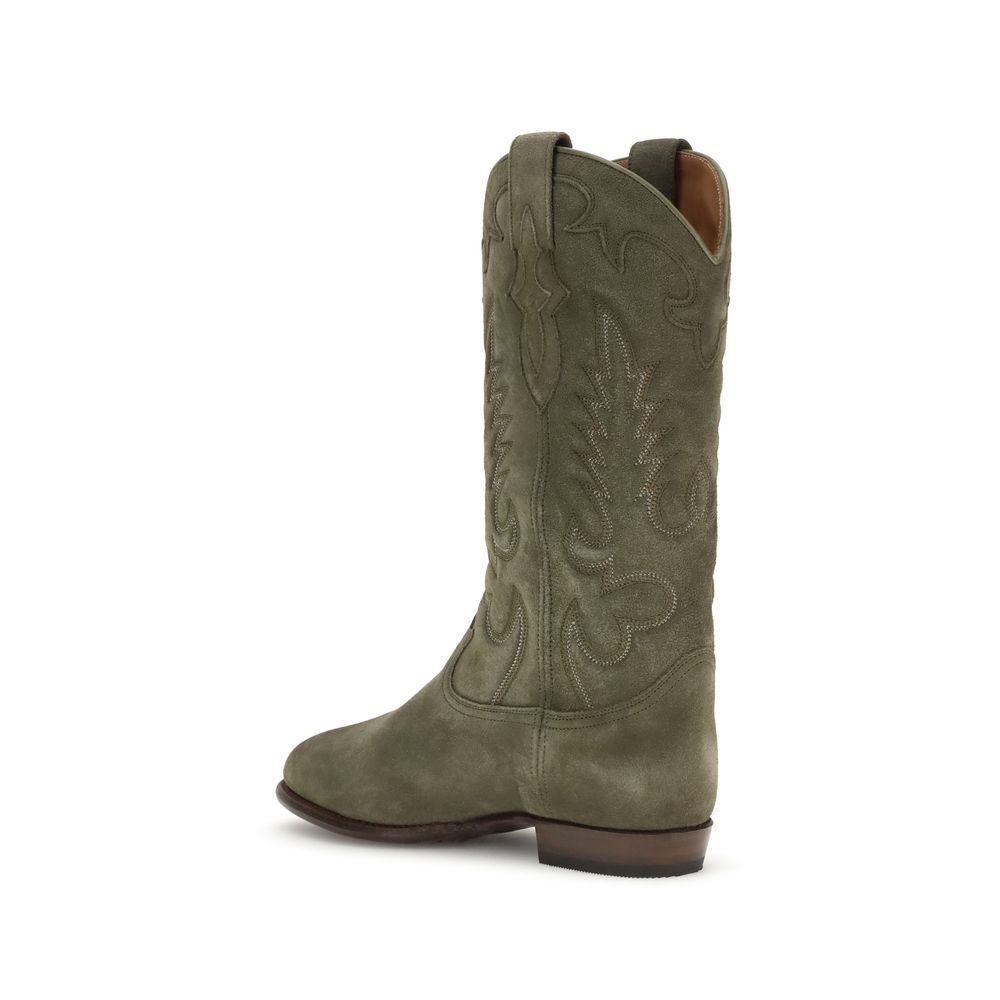 Shiloh Heritage Green Calf Leather Bos Taurus Boots