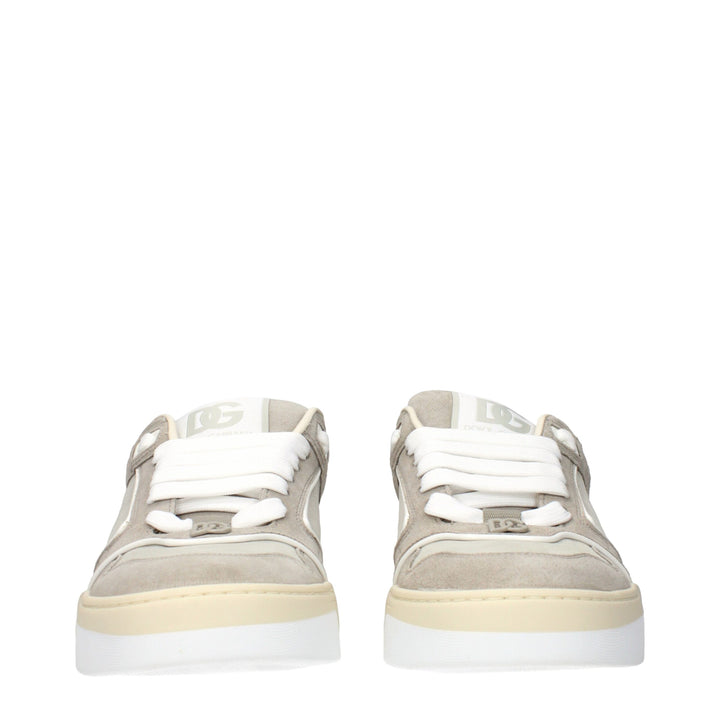 Dolce & Gabbana Beige Leather Low Top Sneakers
