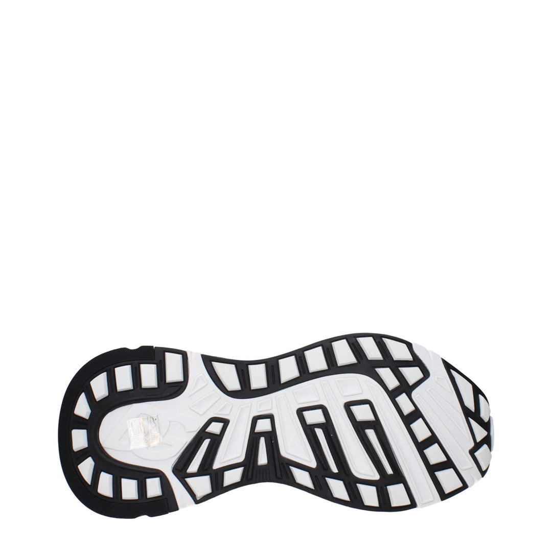 Dolce & Gabbana White Fabric Athletic Sneakers