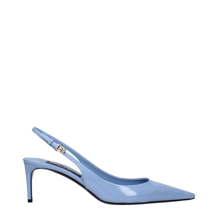 Dolce & Gabbana Light Blue Leather Pumps