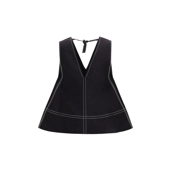 Ganni Black Elastane Shirt