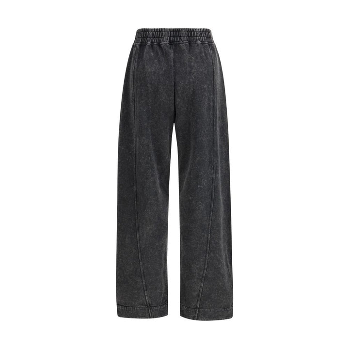 Ganni Black Cotton Casual Pants