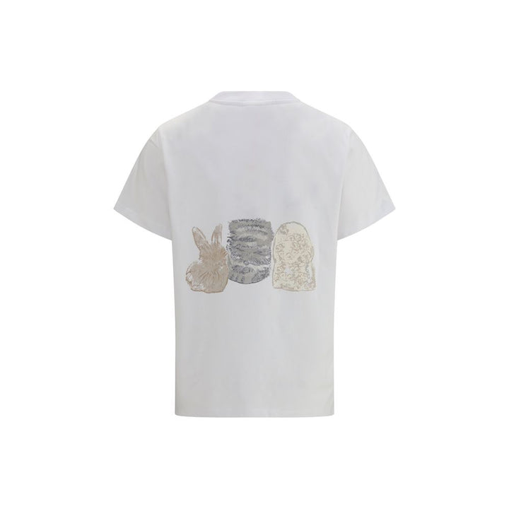 Ganni White Cotton T-Shirt