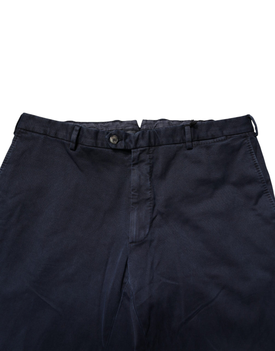 Santaniello Dark Blue Mid Waist Skinny Chino Trouser Pants by Santaniello outlet now on sale