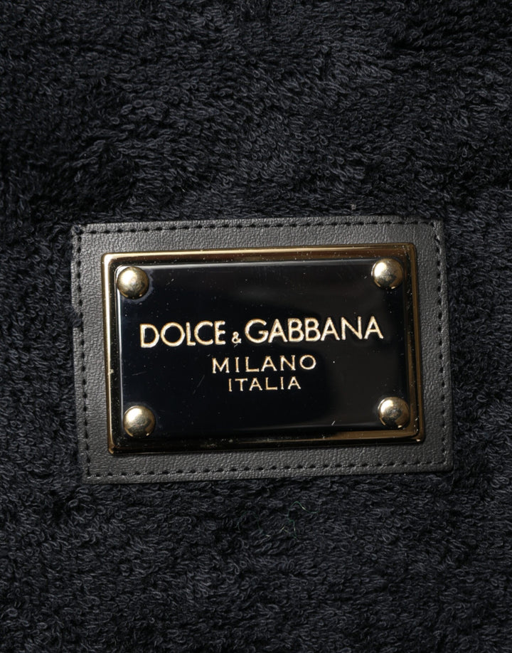 Dolce &amp; Gabbana Sample Sale Dolce &amp; Gabbana Black Cotton V-Neck Men Sweatshirt Sweater - | Designer outlet