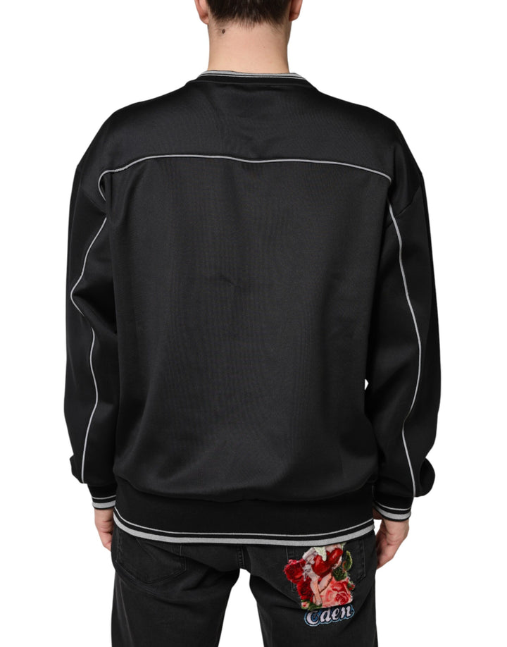 Dolce &amp; Gabbana Black DG Logo Crew Neck Sweatshirt Sweater by Dolce &amp; Gabbana outlet now on sale