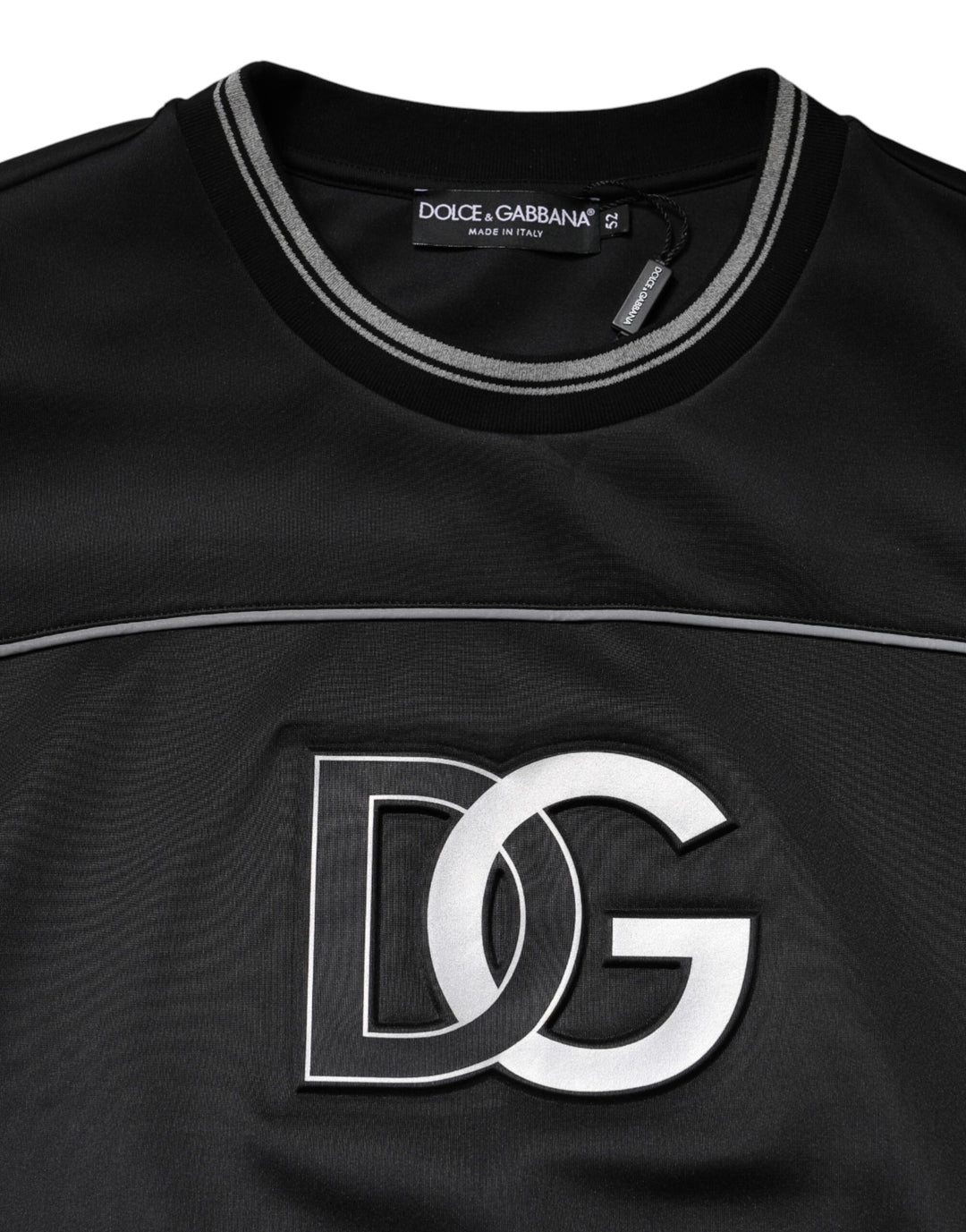 Dolce &amp; Gabbana Black DG Logo Crew Neck Sweatshirt Sweater by Dolce &amp; Gabbana outlet now on sale