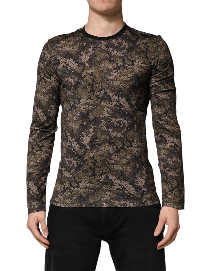 Dolce &amp; Gabbana Sample Sale Dolce &amp; Gabbana Multicolor Camouflage Long Sleeves T-shirt - | Designer outlet