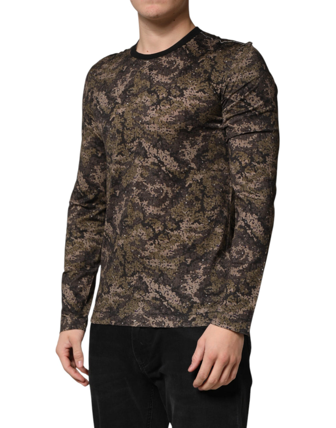 Dolce &amp; Gabbana Sample Sale Dolce &amp; Gabbana Multicolor Camouflage Long Sleeves T-shirt - | Designer outlet