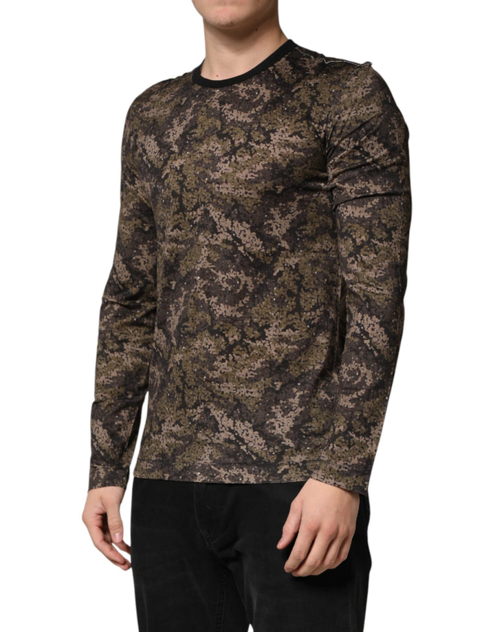 Dolce &amp; Gabbana Sample Sale Dolce &amp; Gabbana Multicolor Camouflage Long Sleeves T-shirt - | Designer outlet
