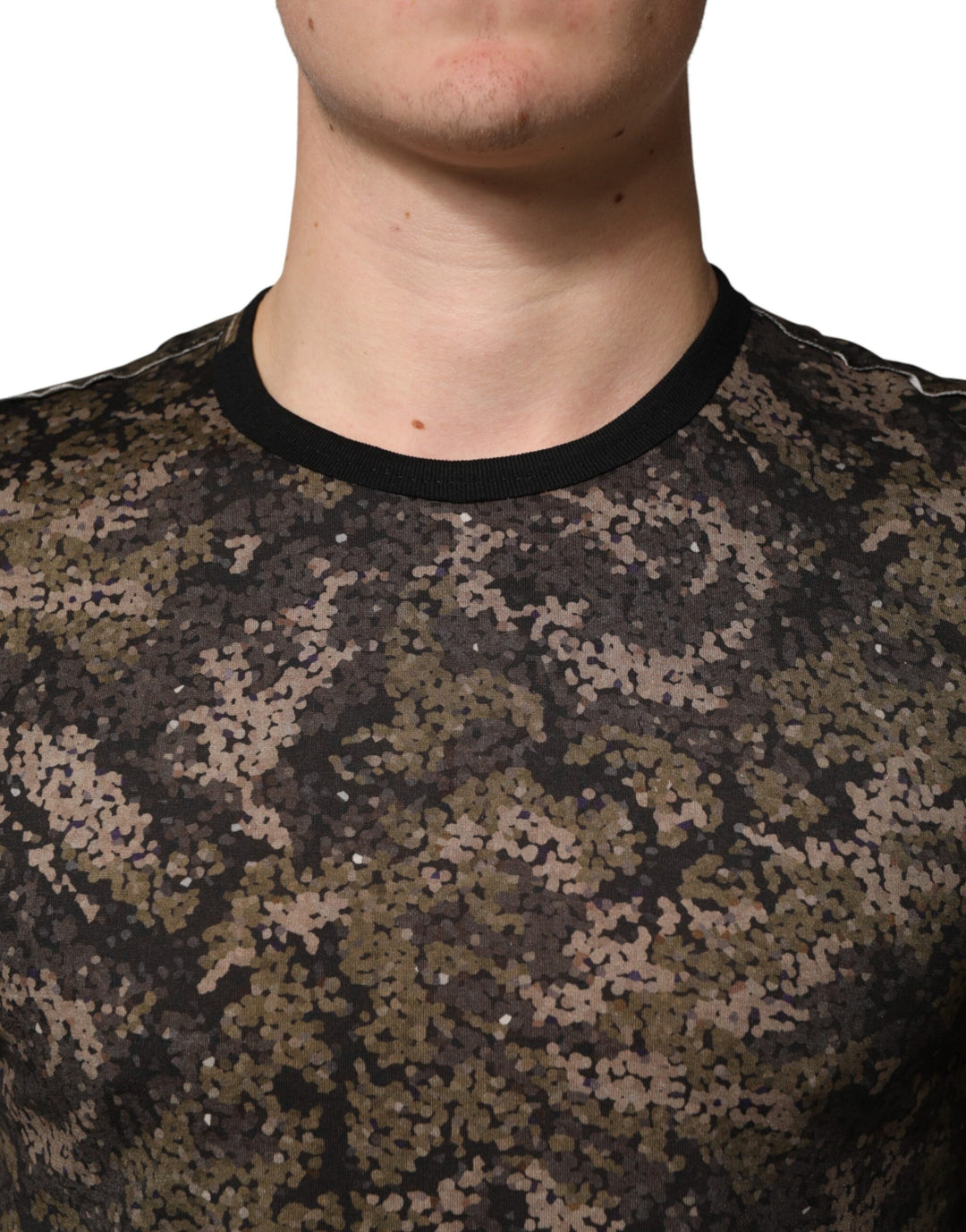 Dolce &amp; Gabbana Sample Sale Dolce &amp; Gabbana Multicolor Camouflage Long Sleeves T-shirt - | Designer outlet