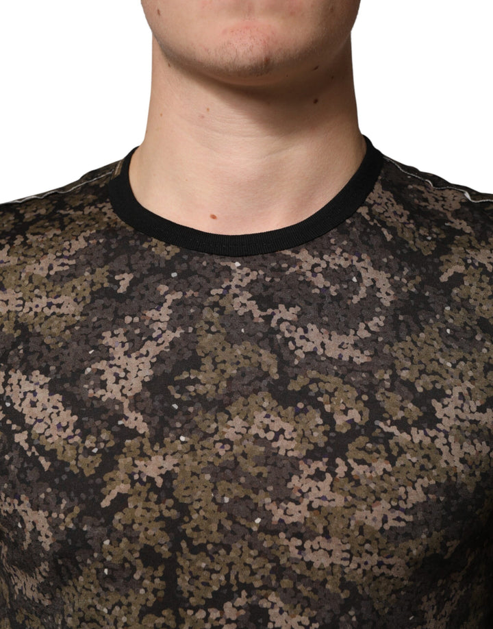Dolce &amp; Gabbana Sample Sale Dolce &amp; Gabbana Multicolor Camouflage Long Sleeves T-shirt - | Designer outlet