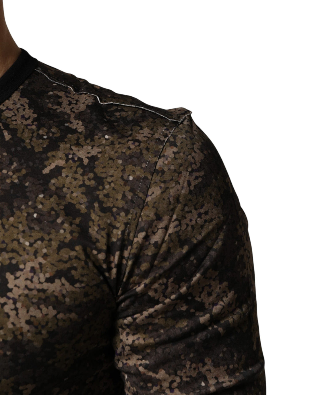 Dolce &amp; Gabbana Sample Sale Dolce &amp; Gabbana Multicolor Camouflage Long Sleeves T-shirt - | Designer outlet