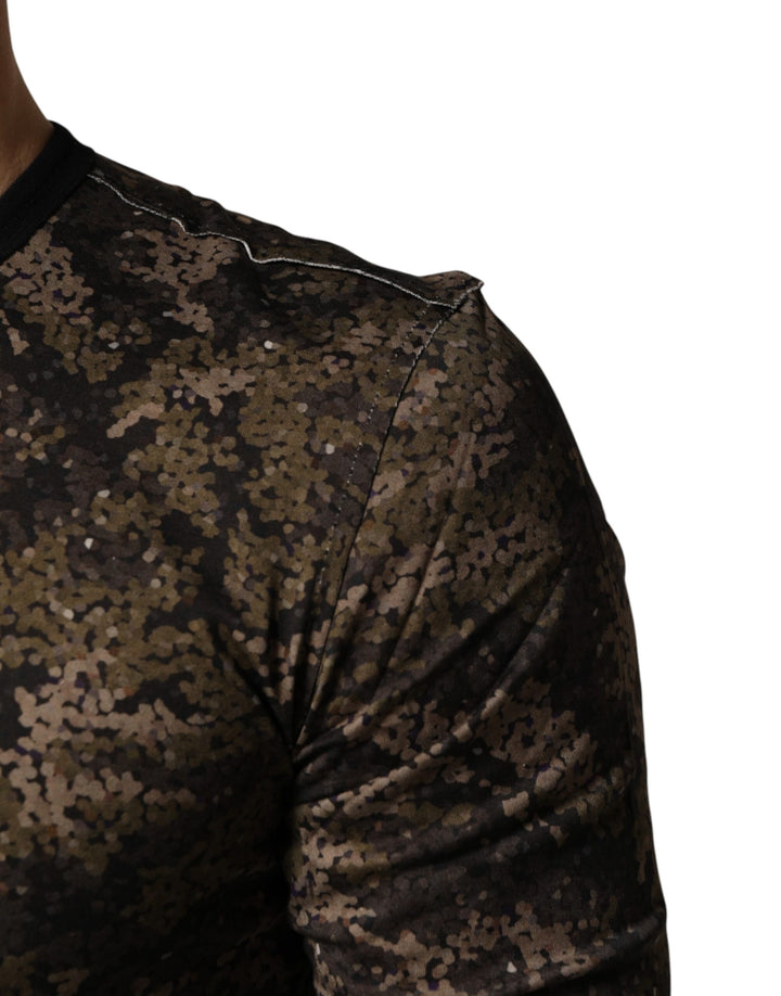 Dolce &amp; Gabbana Sample Sale Dolce &amp; Gabbana Multicolor Camouflage Long Sleeves T-shirt - | Designer outlet