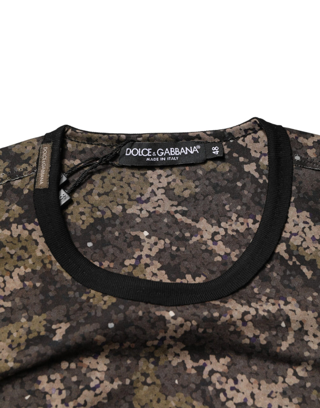 Dolce &amp; Gabbana Sample Sale Dolce &amp; Gabbana Multicolor Camouflage Long Sleeves T-shirt - | Designer outlet